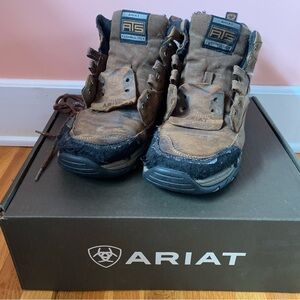 Ariat Terrain Hiking Boots Men's 11 EE Wide Work Boots Tennis Shoes Brown